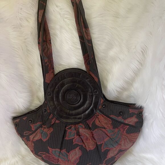 Gianfranco Lotti large hobo shoulder bag in quilted fall colors & black … - Picture 16 of 16